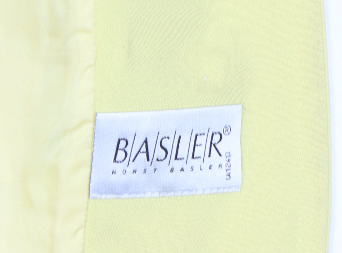 Basler Women's Yellow Regular Jacket Size 12 Excellent