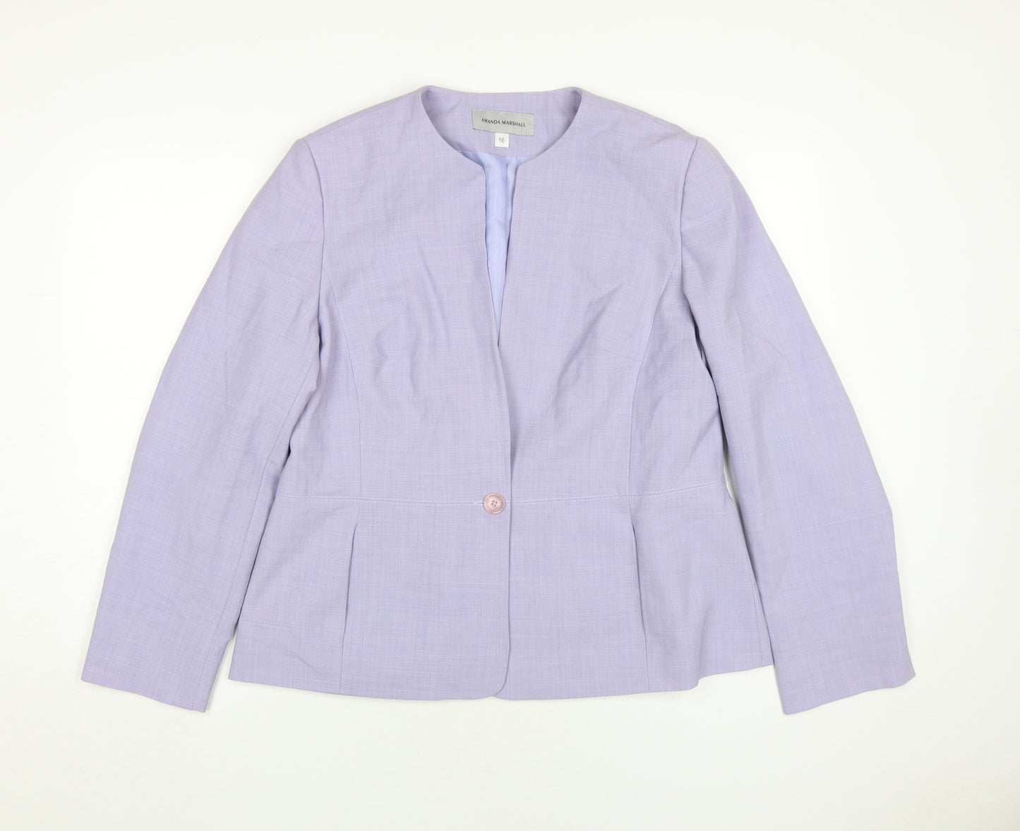 Amanda Marshall Women's Purple Blazer Size 16