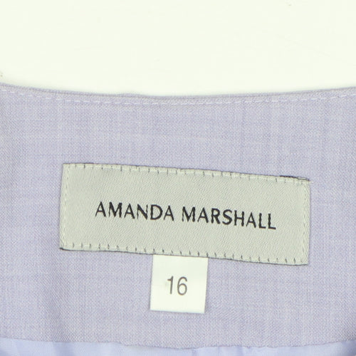 Amanda Marshall Women's Purple Blazer Size 16