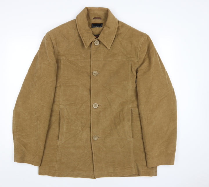 Blakes Men's Beige Cotton Blazer, Casual Autumn, Size M