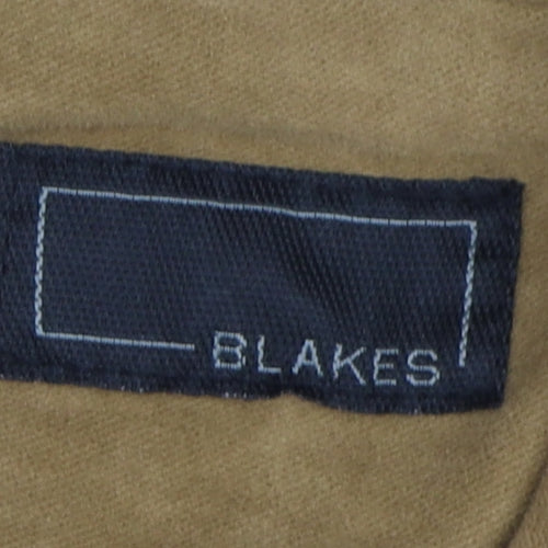 Blakes Men's Beige Cotton Blazer, Casual Autumn, Size M
