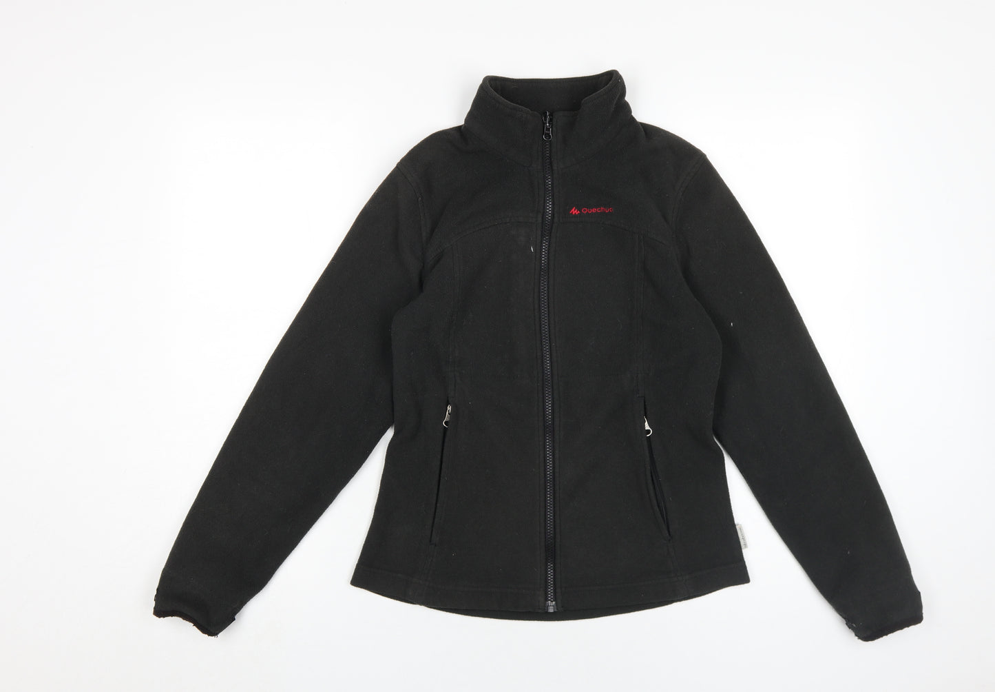 Quechua Women's Black Fleece Jacket, XS, Casual Outdoor