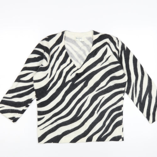 Kaliko Women’s Multicolour Zebra V-Neck Jumper