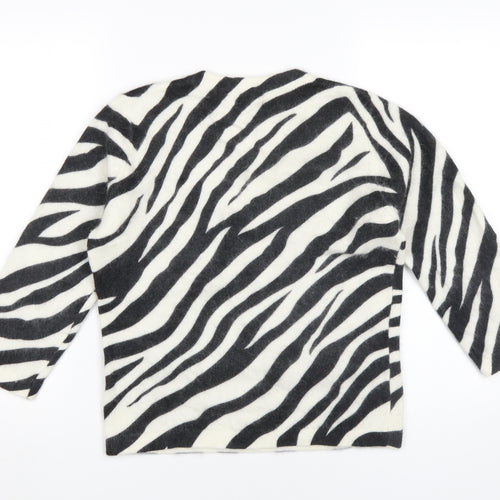 Kaliko Women’s Multicolour Zebra V-Neck Jumper