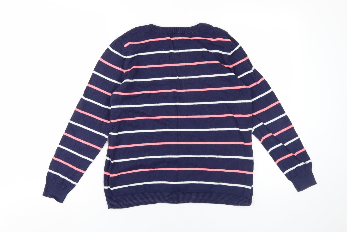 Gap Women's Blue Striped Pullover Jumper M