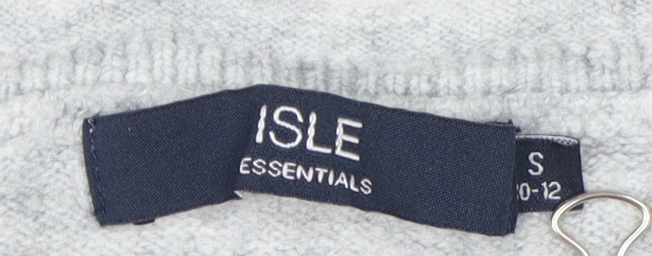 Isle Essentials Grey Cable-Knit Women's Pullover Jumper