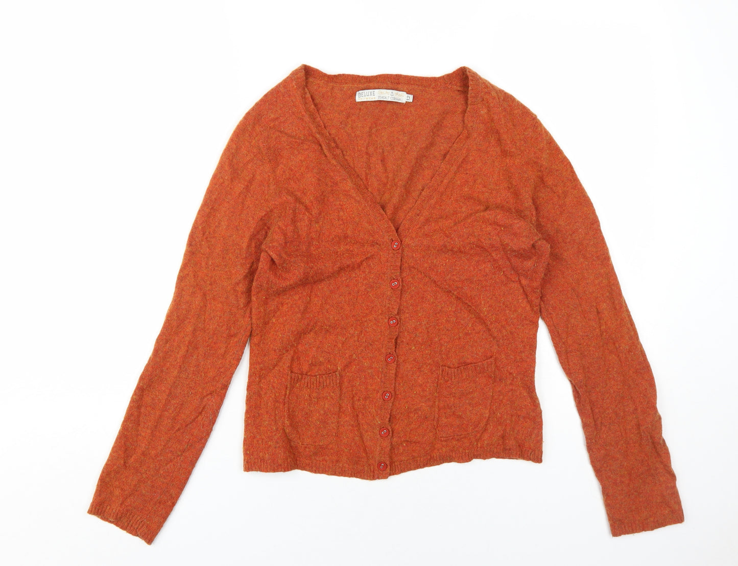 Seasalt Cornwall Women's Orange Cardigan Size 12