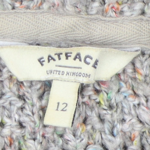 FatFace Women's Beige Full Zip Hoodie Size 12