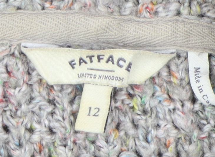 FatFace Women's Beige Full Zip Hoodie Size 12