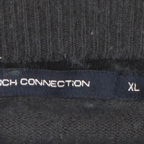 French Connection Black XL Men's Cardigan Jumper