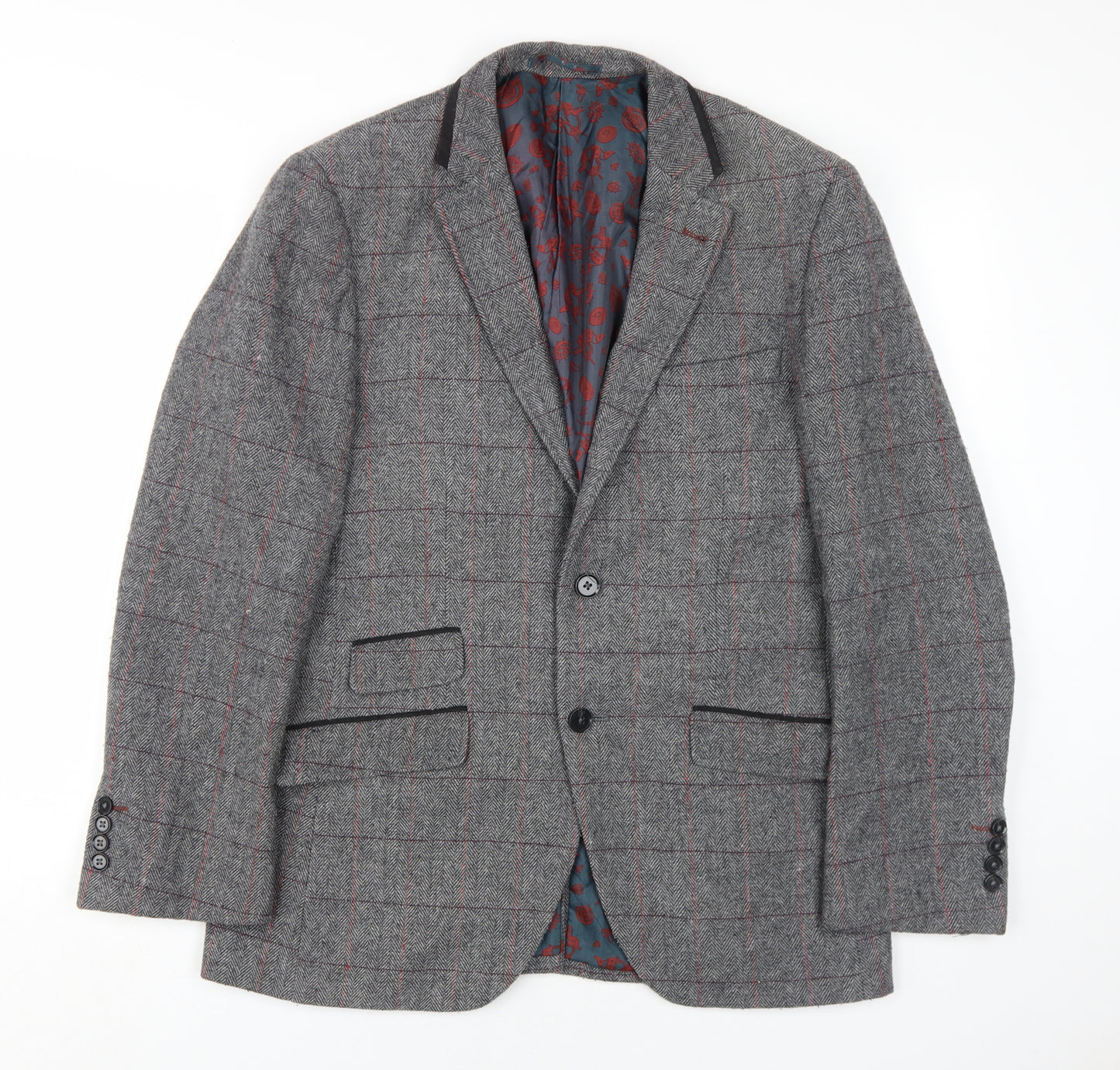 Broadstone Bros Men's Grey 40R Classic Blazer