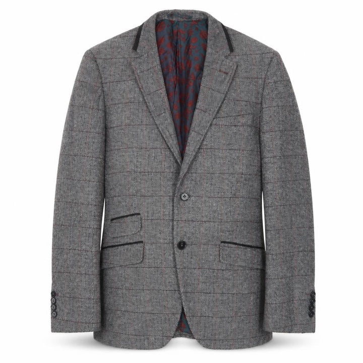 Broadstone Bros Men's Grey 40R Classic Blazer
