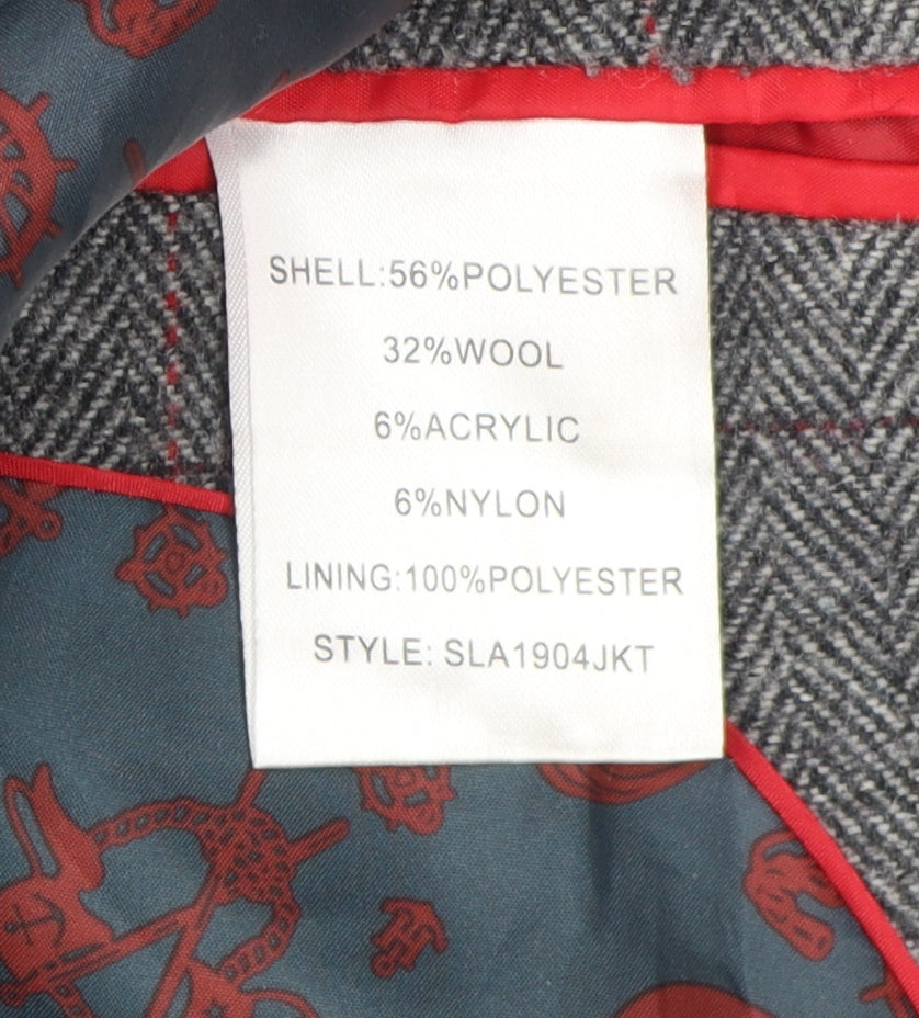 Broadstone Bros Men's Grey 40R Classic Blazer