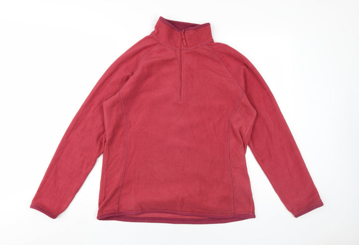 Mountain Warehouse Red Women's Size 14 Fleece Pullover