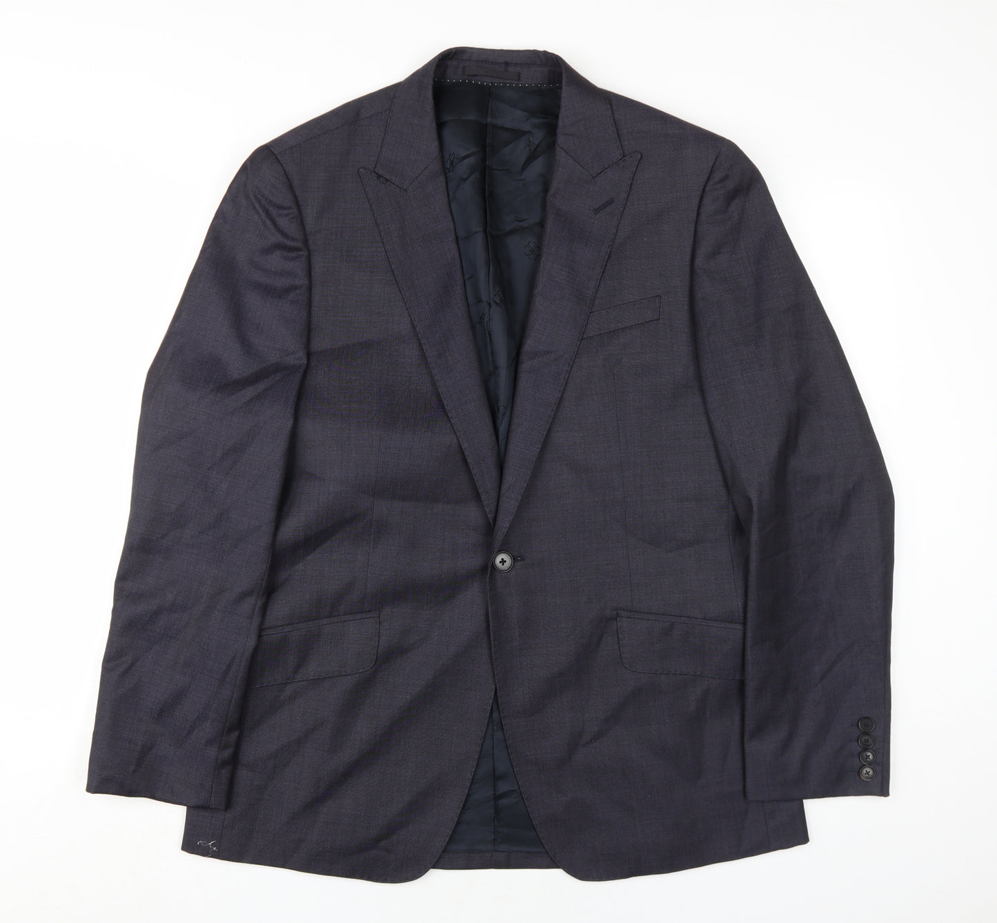 Jaeger Men's Black Blazer, Size 40S, Business-Ready