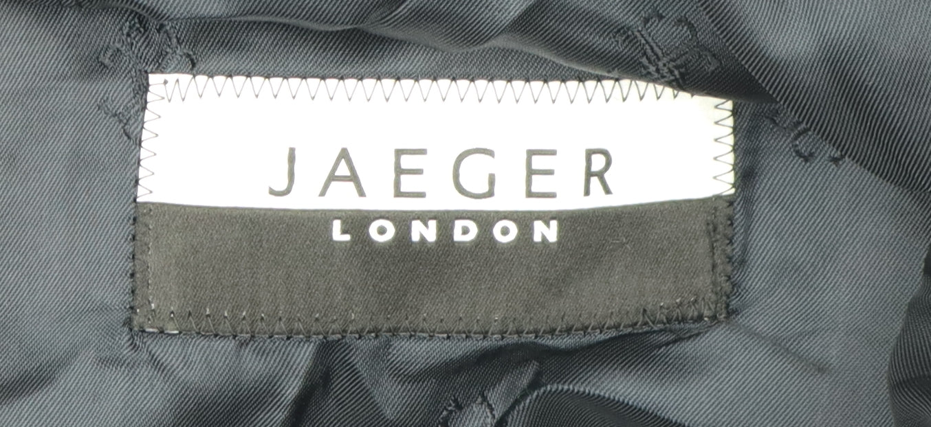 Jaeger Men's Black Blazer, Size 40S, Business-Ready