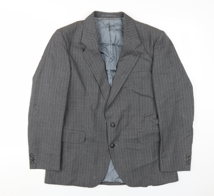 Pierre Cardin Grey Striped Blazer, Men's, Size 40S