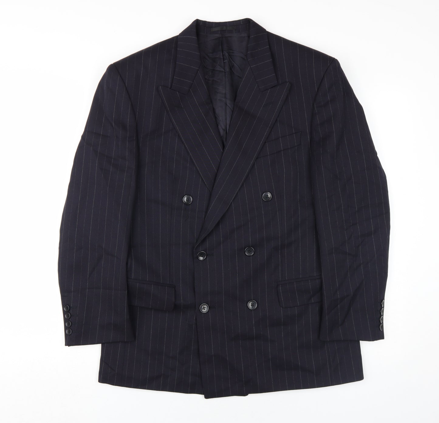 Pierre Cardin Men's Black Striped Blazer 36S