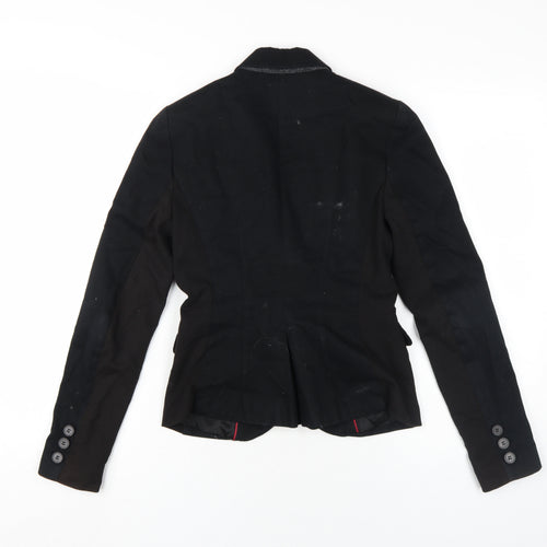 Mango Women's Black Suit Jacket, Size 6, Two-Button