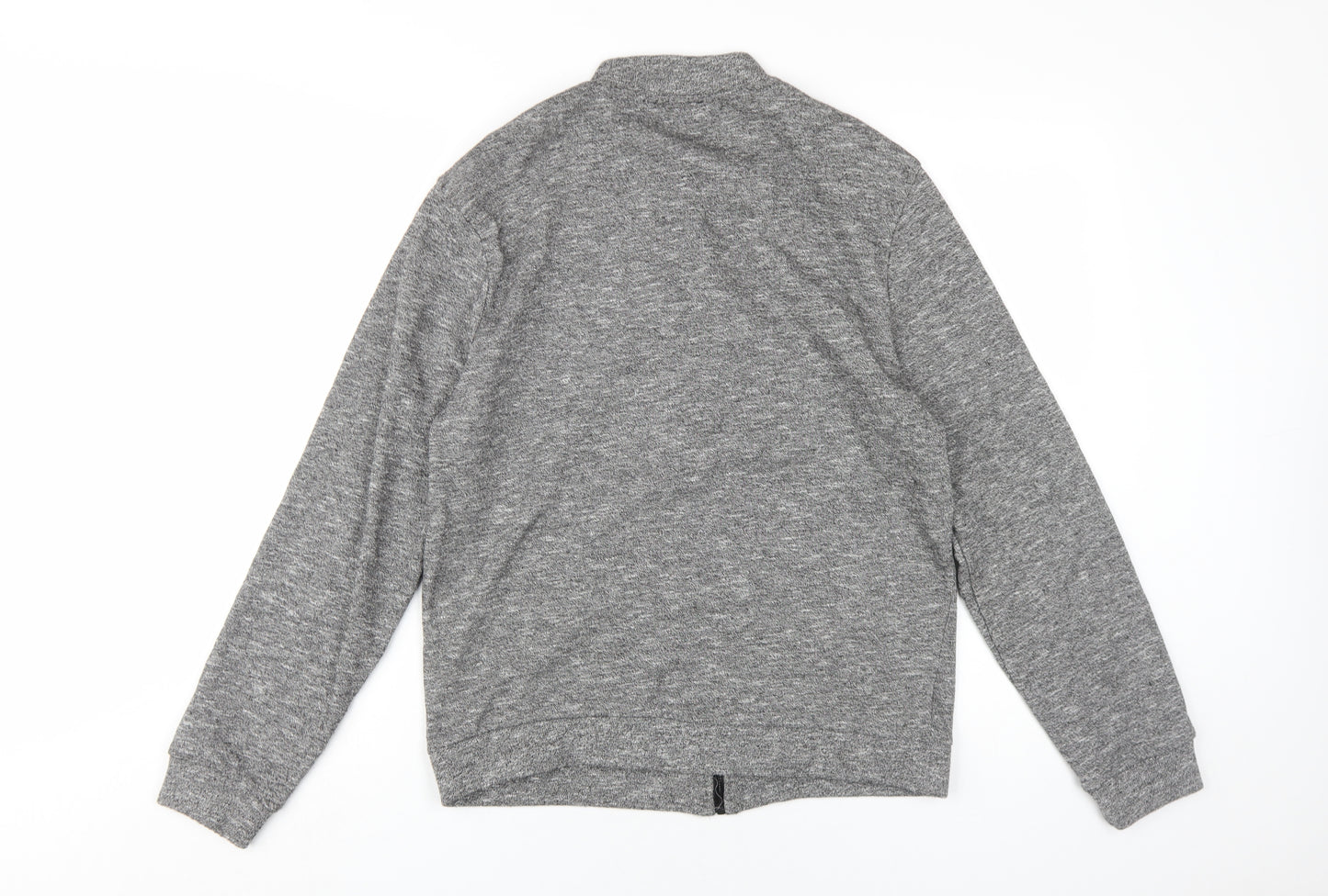 New Look Men's Grey Bomber Jacket Medium Regular Fit