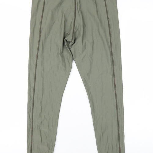 H&M Women's Green Leggings M Slim Fit