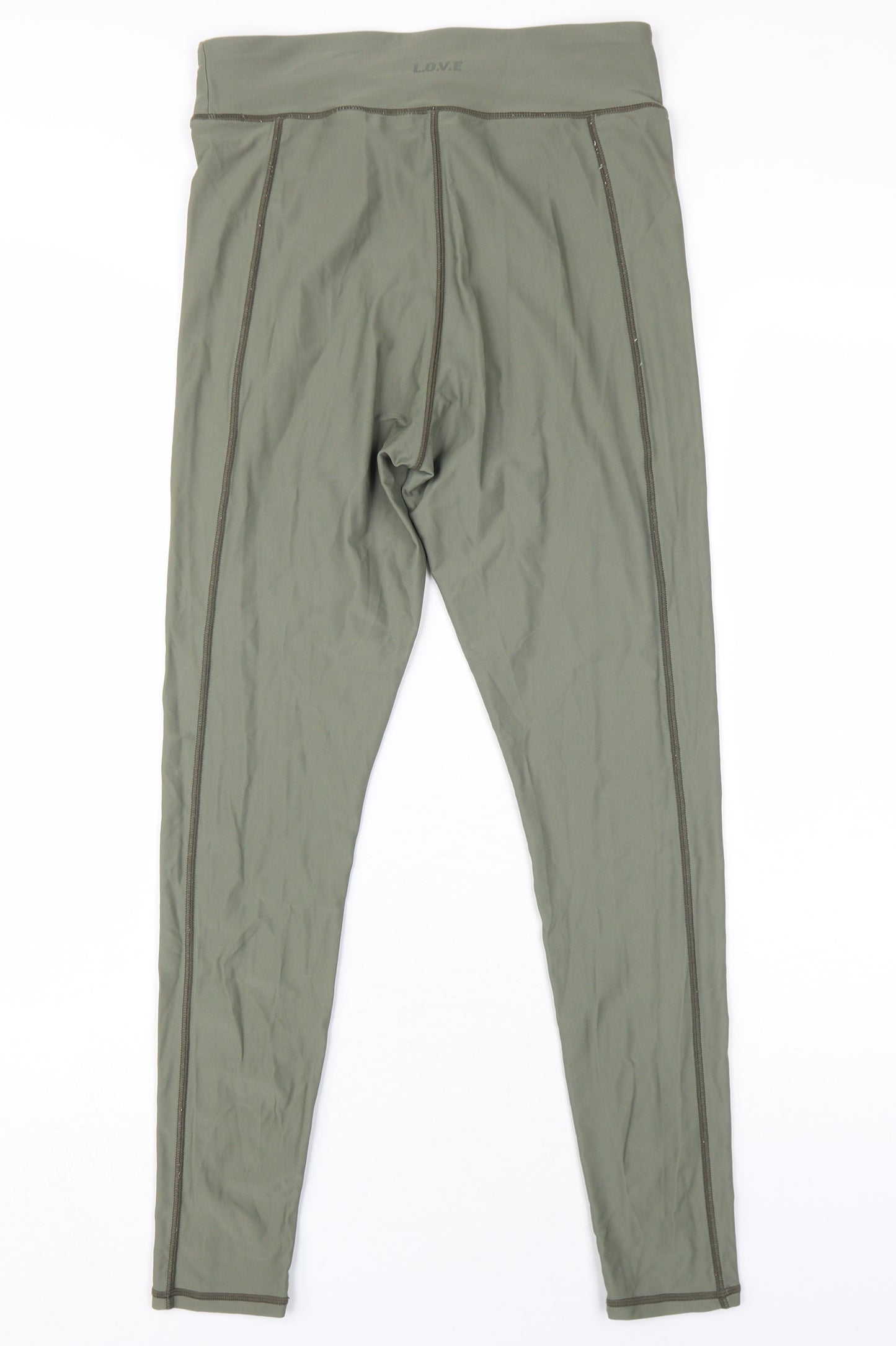 H&M Women's Green Leggings M Slim Fit