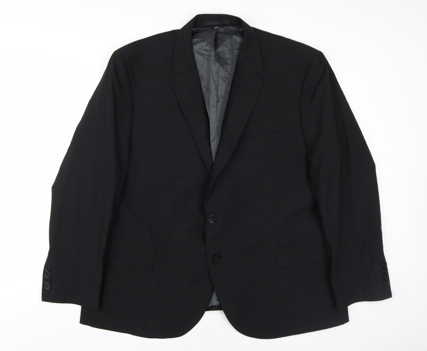 Marks and Spencer Men's Black Blazer - Size 48S, Regular Fit