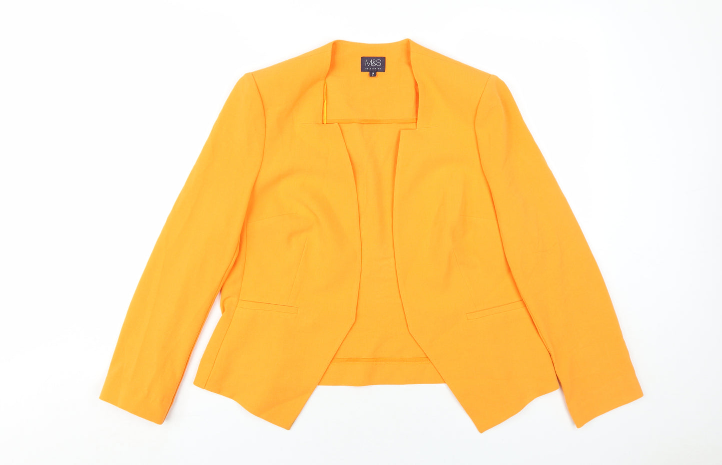 Marks and Spencer Women's Orange Blazer, Size 14 Petites