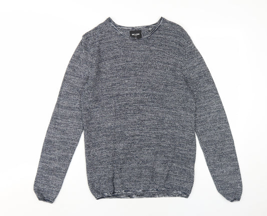 Only & Sons Men's Grey Cotton Pullover Jumper, Size M