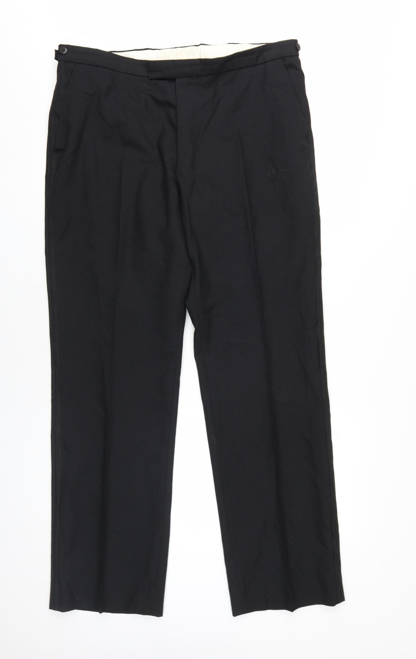 Dunn & Co Men's Black Suit Trousers, Size 38