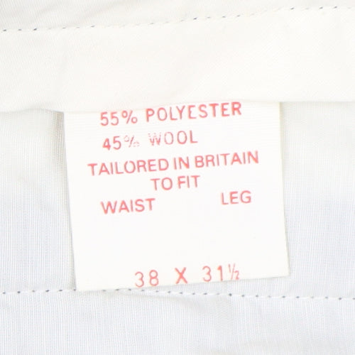Dunn & Co Men's Black Suit Trousers, Size 38