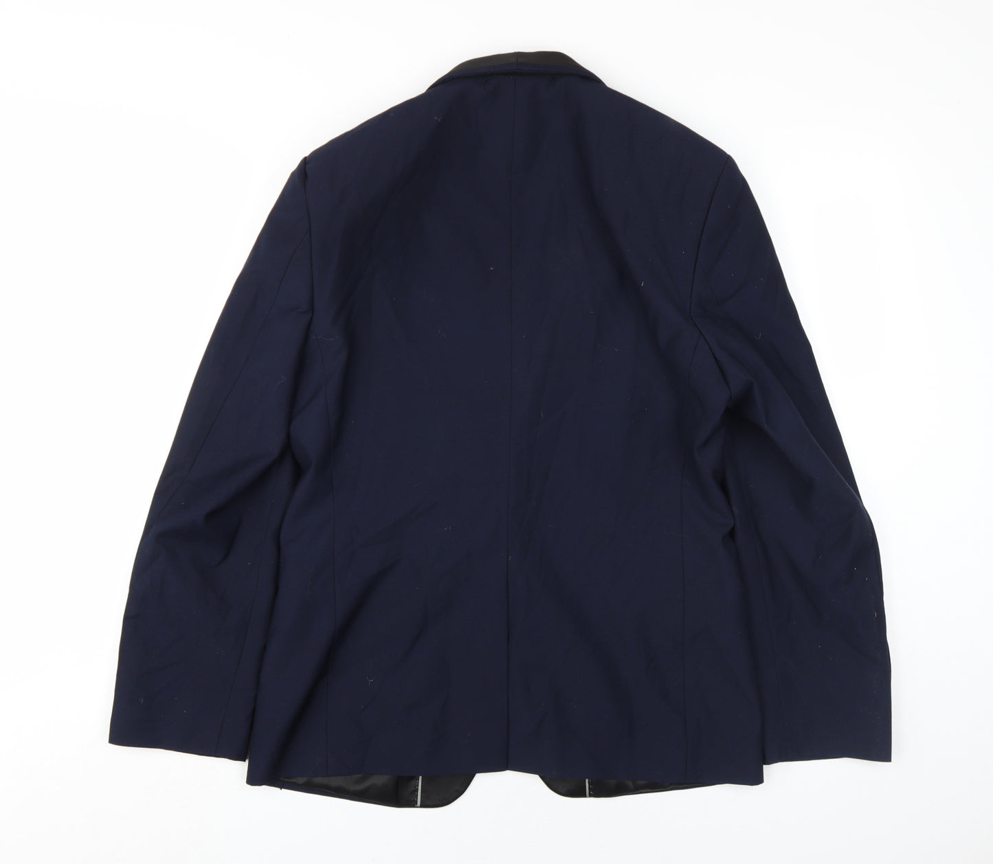 Burton Menswear Blue Slim Fit Tuxedo Blazer - 38S