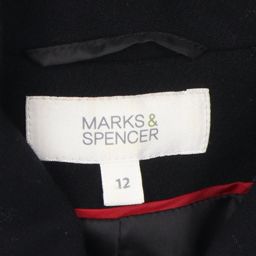 Marks and Spencer Women's Black Mid-Length Coat