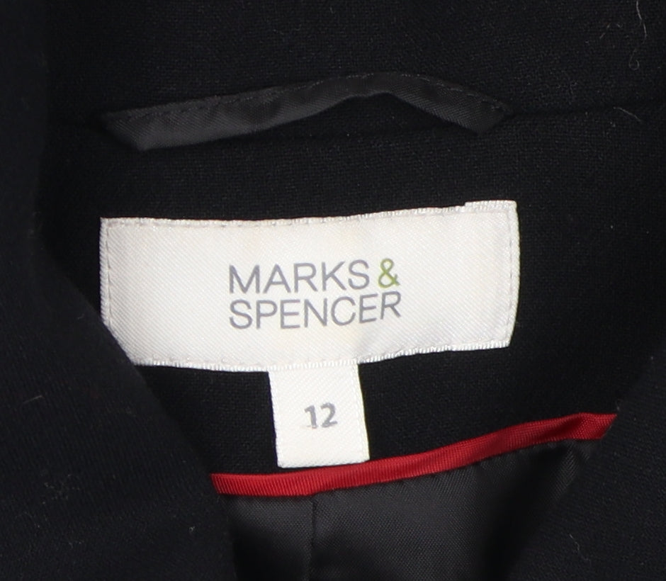 Marks and Spencer Women's Black Mid-Length Coat