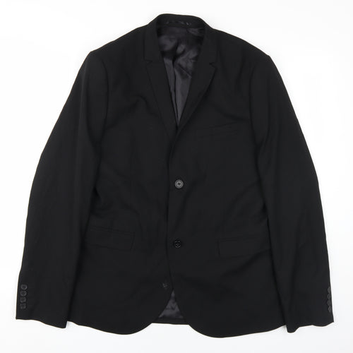 H&M Men's Black Slim Fit Blazer 42R Formal Wear