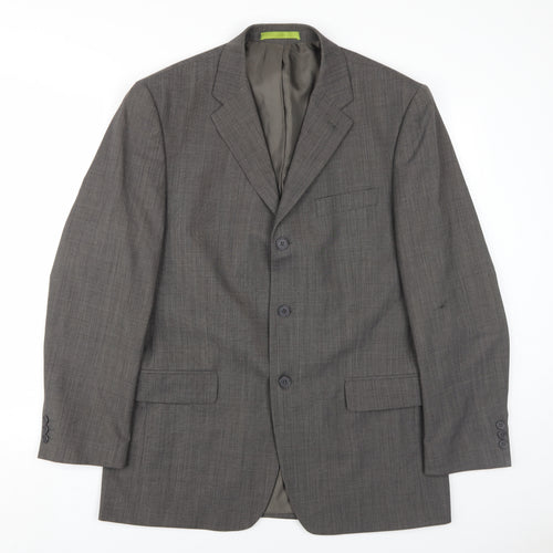 Burton Men's Grey Blazer, Size 40, Regular Fit