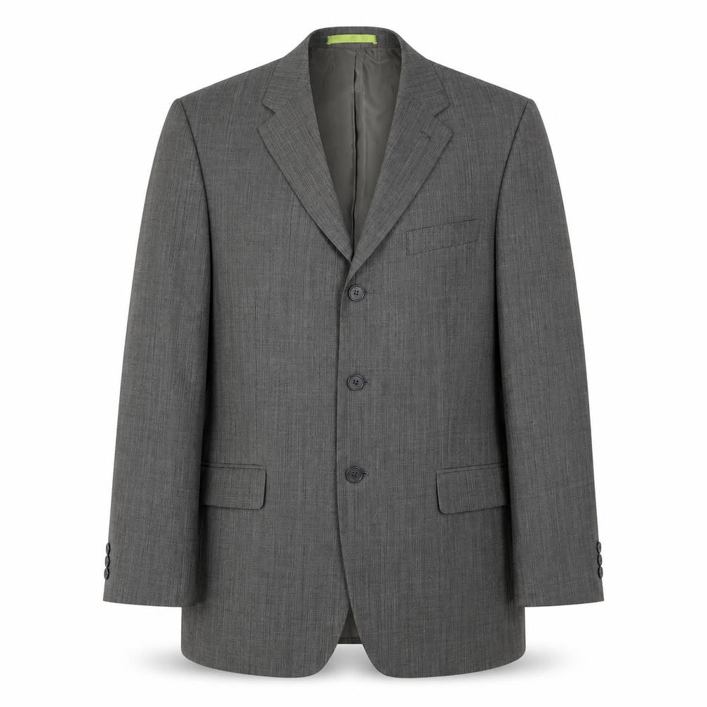 Front view of Burton Men's Grey Blazer, size 40, Regular Fit