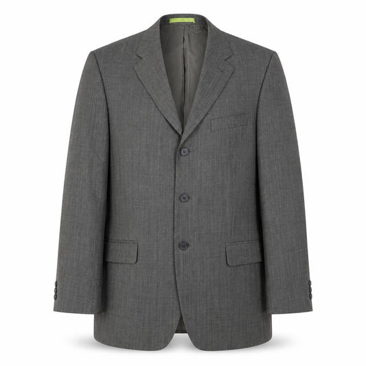 Front view of Burton Men's Grey Blazer, size 40, Regular Fit