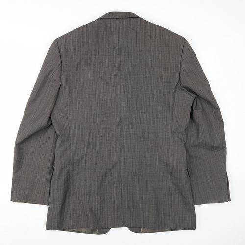 Burton Men's Grey Blazer, Size 40, Regular Fit