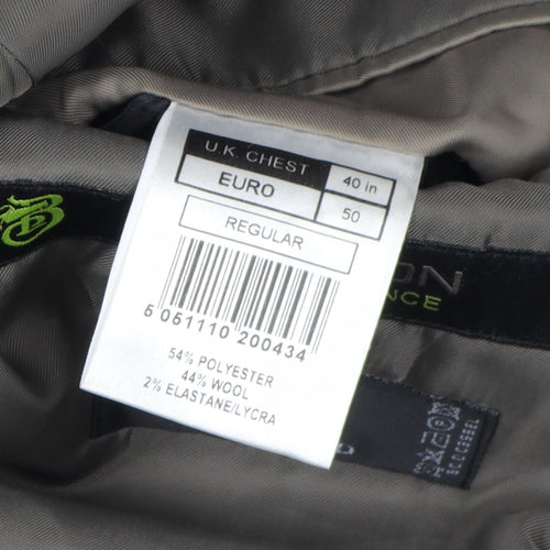 Burton Men's Grey Blazer, Size 40, Regular Fit