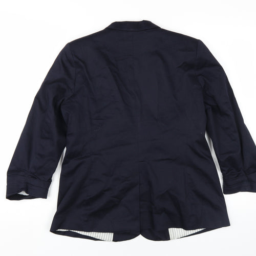 Dorothy Perkins Women's Blue Blazer Size 14 Business