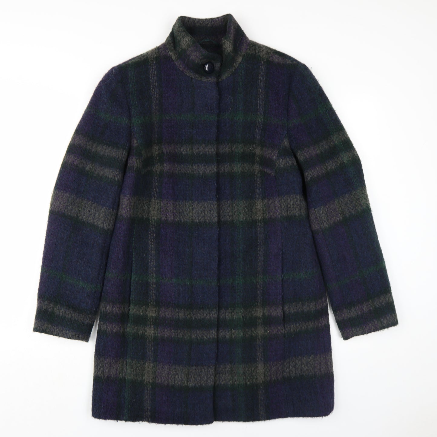 Marks and Spencer Women's Multicoloured Plaid Coat