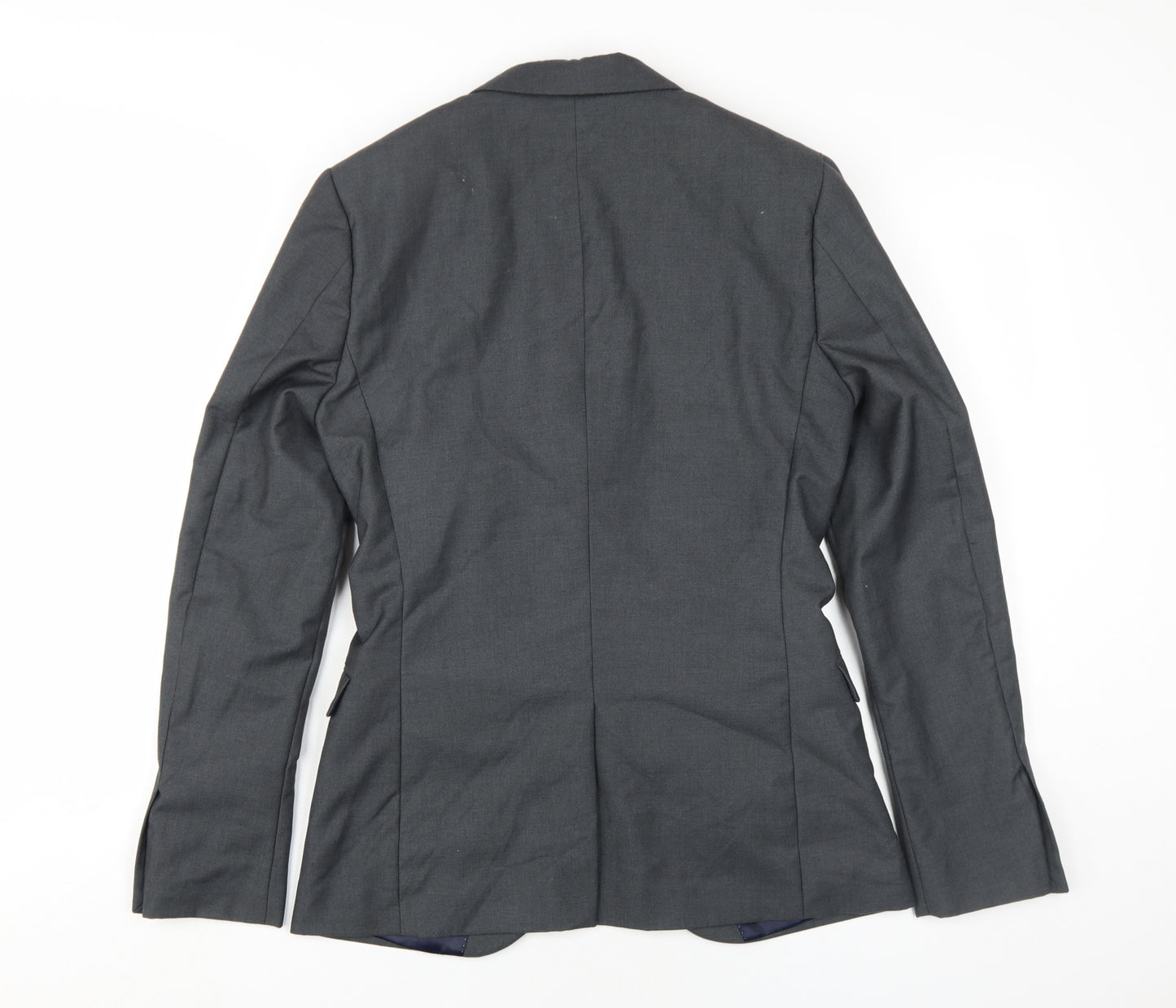 Topman Men's Grey Skinny Blazer 34R Regular Fit