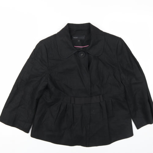 Next Women's Black Mid-Length Coat Size 10