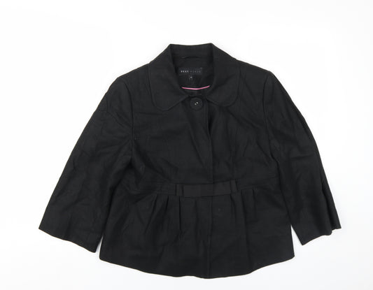 Next Women's Black Mid-Length Coat Size 10