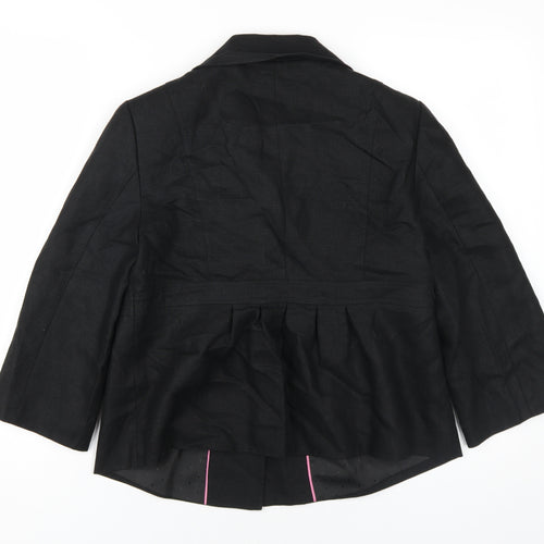 Next Women's Black Mid-Length Coat Size 10