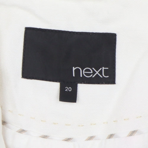 Next Women's Ivory Waistcoat, Size 20, Classic Buttoned