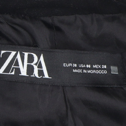 Zara Women's Black Blazer, Slim Fit, Size 2