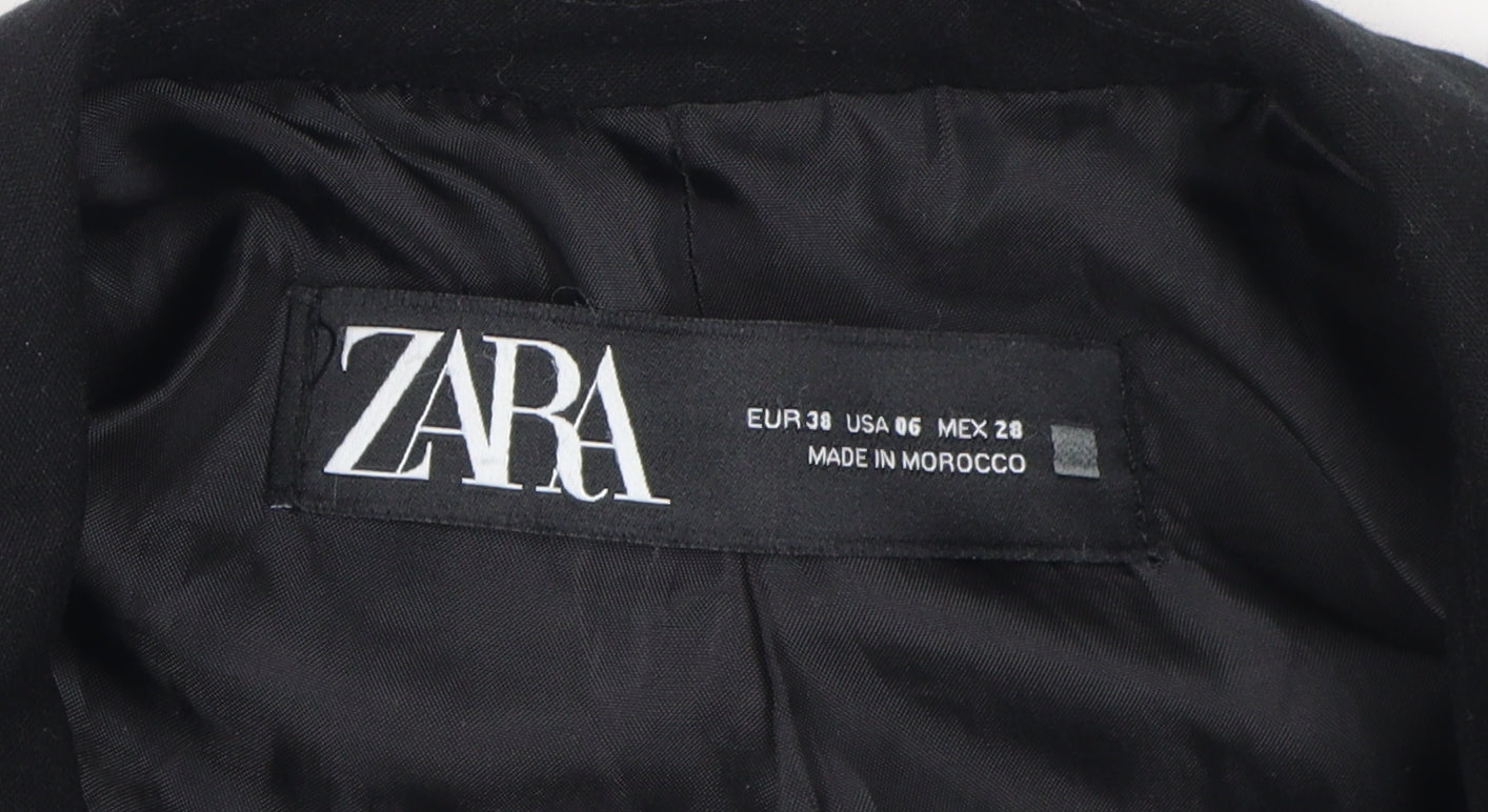 Zara Women's Black Blazer, Slim Fit, Size 2