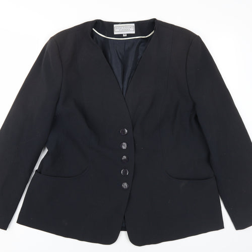 Debenhams Women's Black Blazer Size 18 - Classic Business Wear